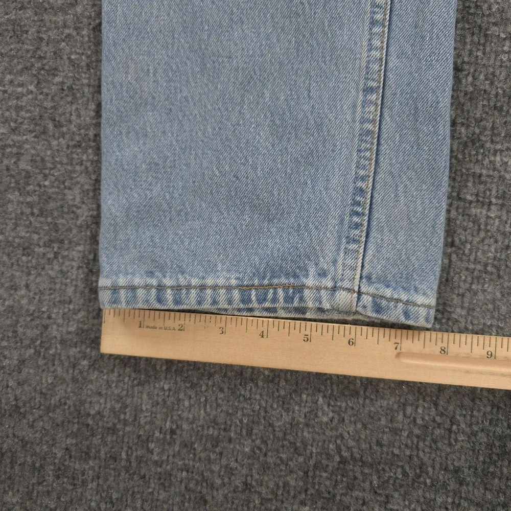 Vintage Levis Jeans Mens 32x32 Light Blue Denim 501 Button Fly Made USA 90s